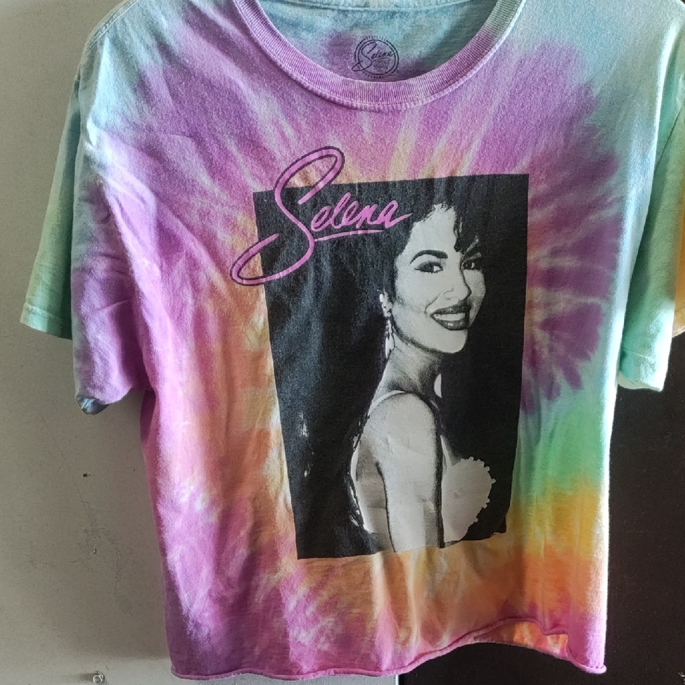 Selena Tie-Dye Graphic Tee - Purple Multi
